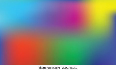 abstract blurred gradient mesh tool blue yellow red   green background illustration