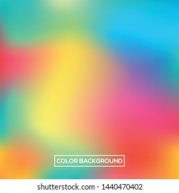 abstract blurred gradient mesh vector. bright rainbow color background template