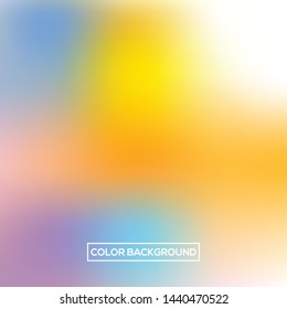 abstract blurred gradient mesh vector. bright rainbow color background template
