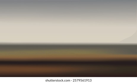 Abstract blurred gradient nature landscape desktop wallpaper vector. Brown sunrise sky in nature landscape abstract background. Blurred brown sunrise sky nature abstract desktop wallpaper background