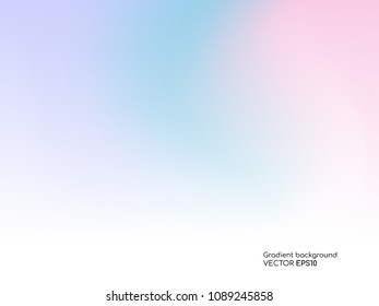 Abstract blurred gradient pastel color background.