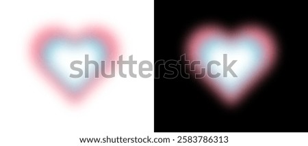 Abstract blurred gradient shapes, blurry flower or heart aura aesthetic elements, and colourful soft gradients. This vector set includes circle and star shape blurs, geometric forms with blurring