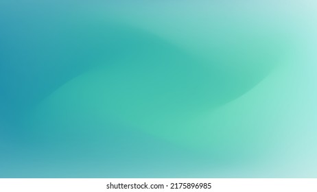 Abstract blurred gradient with transitions from mint to blue. Modern graphic background of a website, banner, phone. Vector illustration.