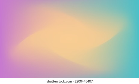 Abstrakter unscharfer Farbverlauf mit Übergängen in rosa, gelben und blauen Farben. Moderner grafischer Hintergrund einer Website, Banner, Telefon. Vektorgrafik.