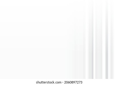 Abstract blurred gradient white and gray background, curtain, defocus pattern. Vector illustration.