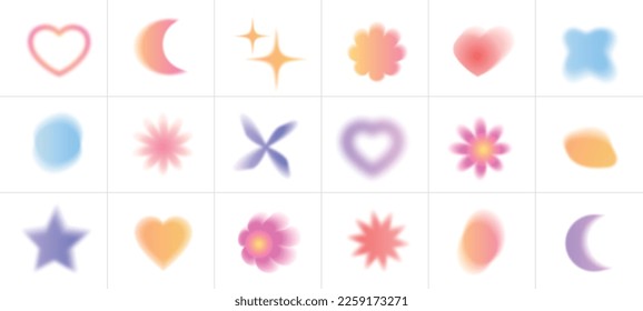 elements  gradients hearts