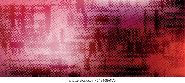 Abstract blurred grainy gradient background texture. Colorful digital grain soft noise effect pattern. Lo-fi multicolor vintage retro