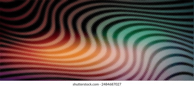 Abstract blurred grainy gradient background texture. Colorful digital grain soft noise effect pattern. Lo-fi multicolor vintage retro