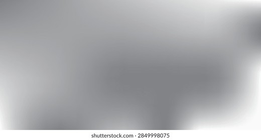 Abstract Blurred Gray Gradient Background With Soft Metallic Texture And Minimal Neutral Tone