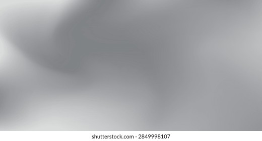 Abstract Blurred Gray Gradient Background With Soft Metallic Texture And Minimal Neutral Tone