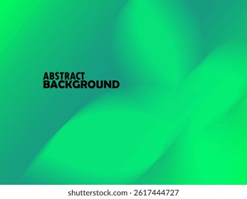 Abstract Blurred Green Background with Soft Gradient and Light Shapes