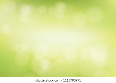 Abstract Blurred green tone lights background. Vector illustration.