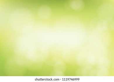 Abstract Blurred green tone lights background. Vector illustration.