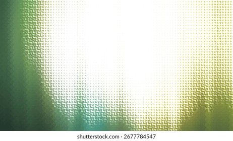 Abstractas fondo blanco y verde borroso con una sutil superposición de cuadrícula que crea un efecto de textura suave