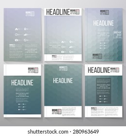 Abstract blurred hexagonal backgrounds. Brochure, flyer or report for business, templates vector.