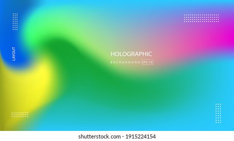 abstract blurred holographic background blue