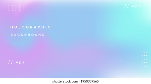 Abstract Blurred Holographic Background vector