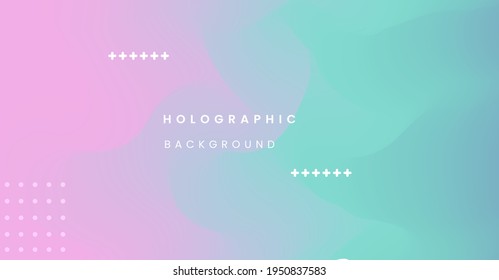 Abstract Blurred Holographic Background vector