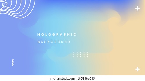 Abstrakter, unscharfer holografischer Hintergrund, Vektorgrafik