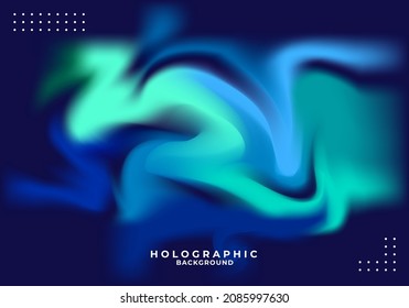 Abstrakter, unscharfer holografischer Hintergrund, Vektorgrafik