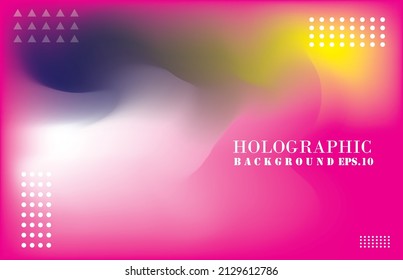 ABSTRACT blurred HOLOGRAPHIC gradient background vector