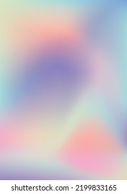  Abstract Blurred Holographic Gradient Background. Vector Eps 10.