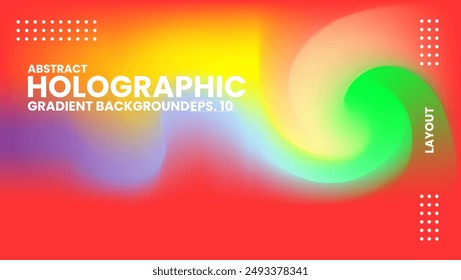 Fondo Abstractas de degradado holográfico borroso