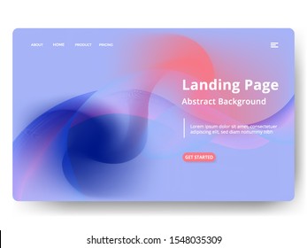 Abstract blurred holographic gradient effect background. Concepts for website and mobile app development.