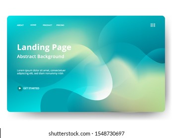 Abstract blurred holographic gradient effect background. Creative liquid. Concepts for website and mobile app development.