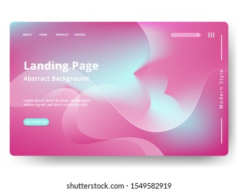 Abstract blurred holographic gradient effect background. Creative liquid. Concepts for website and mobile app development.