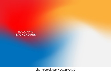 Abstract blurred holographic gradient effect background