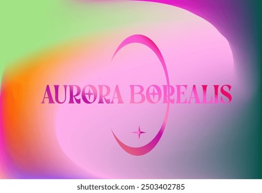 Abstract blurred image in Aurora Borealis colors.
