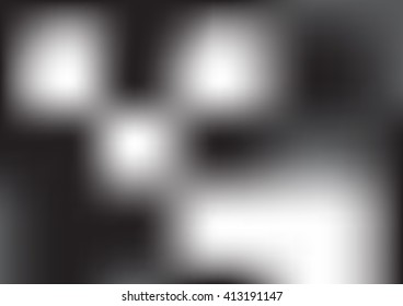 Abstract blurred light background with black and white