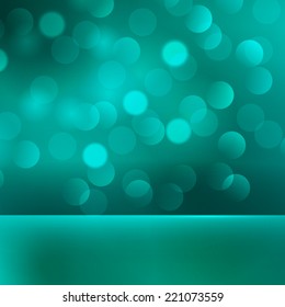 Abstract blurred light background with blue bokeh