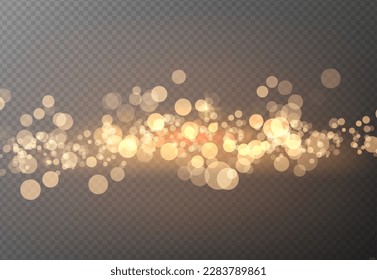 abstract blurred light element. Bokeh lights decoration or background 