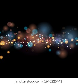 abstract blurred light element that can be used for cover decoration bokeh background vector color