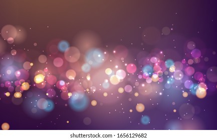 abstract blurred light element that can be used for cover decoration bokeh background vector color