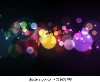 abstract blurred light element that can be used for cover decoration bokeh background with yellow color