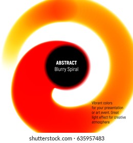 Abstract blurred line with high intensity vibrant colors