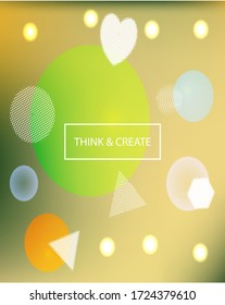 Abstract blurred mesh background. Colorful backdrop with colored bubbles and white shapes. Vector illustration texture. Pink celebration template for your graphic design, user interface or app.