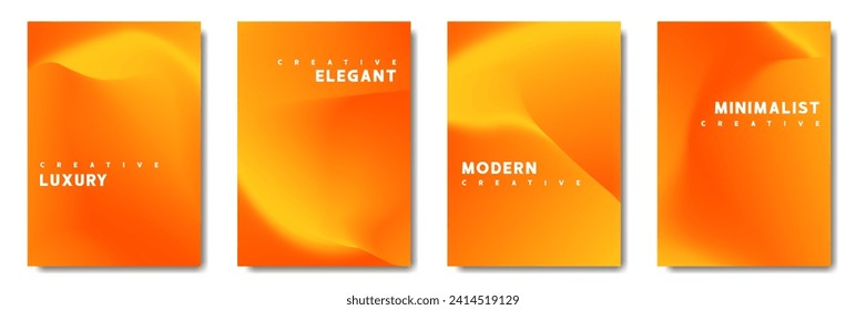 Abstract Blurred Modern Background. Gradient mesh. Variation set. saturated vivid color blend. Modern design template for posters, banners, brochures, flyers, covers, and websites. Vector illustration