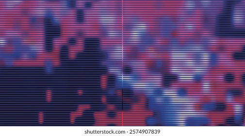 abstract blurred modern city Neon street landscape stripes textured pattern design background