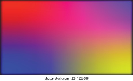 Abstract Blurred multicolor gradient background. Soft gradient backdrop with place for text. Vector illustration for your graphic design, banner, poster - Vector
