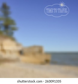 abstract blurred nature background. Web and mobile interface template. Travel  and recreation design, vector illustration.