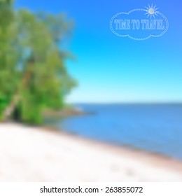 abstract blurred nature background. Web and mobile interface template. Travel  and recreation design, vector illustration.