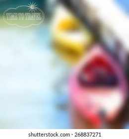 abstract blurred nature background. Web and mobile interface template. Travel and recreation design, vector illustration.