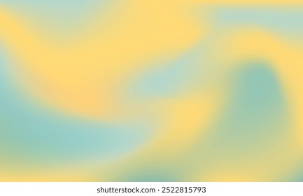 Abstrato borrado azul pálido e amarelo fundo gradiente de cor. ideia de bandeira criativa suave com cores sutis brilhantes. projeto de arte de gradação ambiente simples