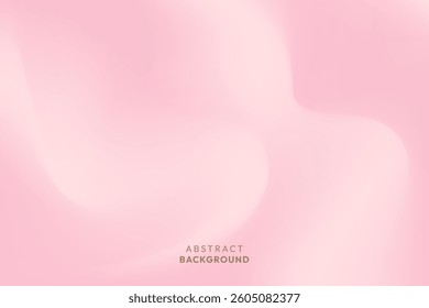 Abstract and blurred pink gradient background with flow wave for banner presentation poster and card.