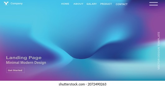 Abstract Blurred Purple Pink And Blue Teal Color Gradient Background. Vector Illustration For Graphic Design, Banner, Poster, Card Or Wallpaper, Theme