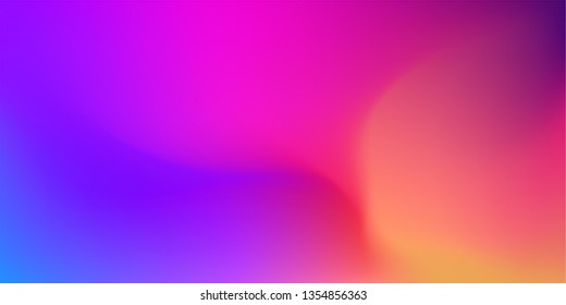  Abstract Blurred purple and pink color gradient background. Beautiful violet and orange backdrop. Vector illustration for your graphic design, banner, poster, card or wallpaper